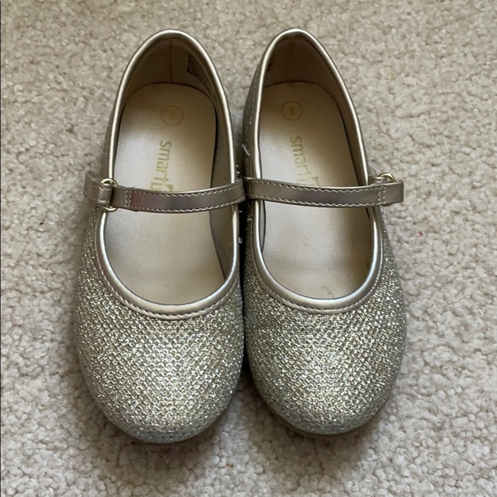 Girls Gold Flats